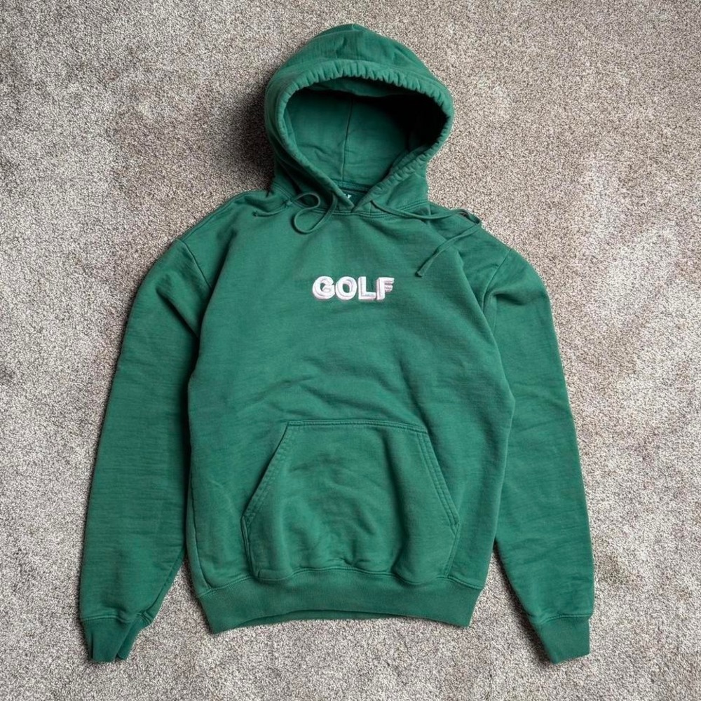 GREEN GOLF‎ 3D LOGO EMBROIDERED HOODIE
